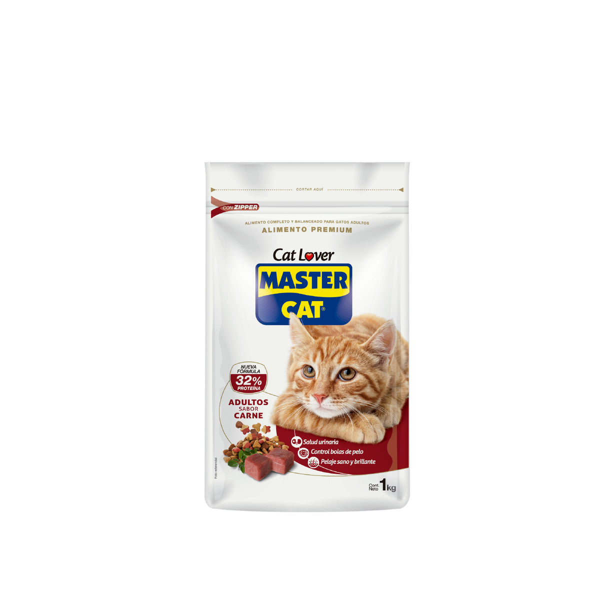 Master Cat Adulto Sabor Carne 1 Kg