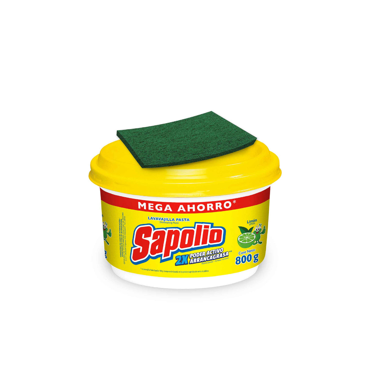 Sapolio Lavaplatos Limón 800Gr