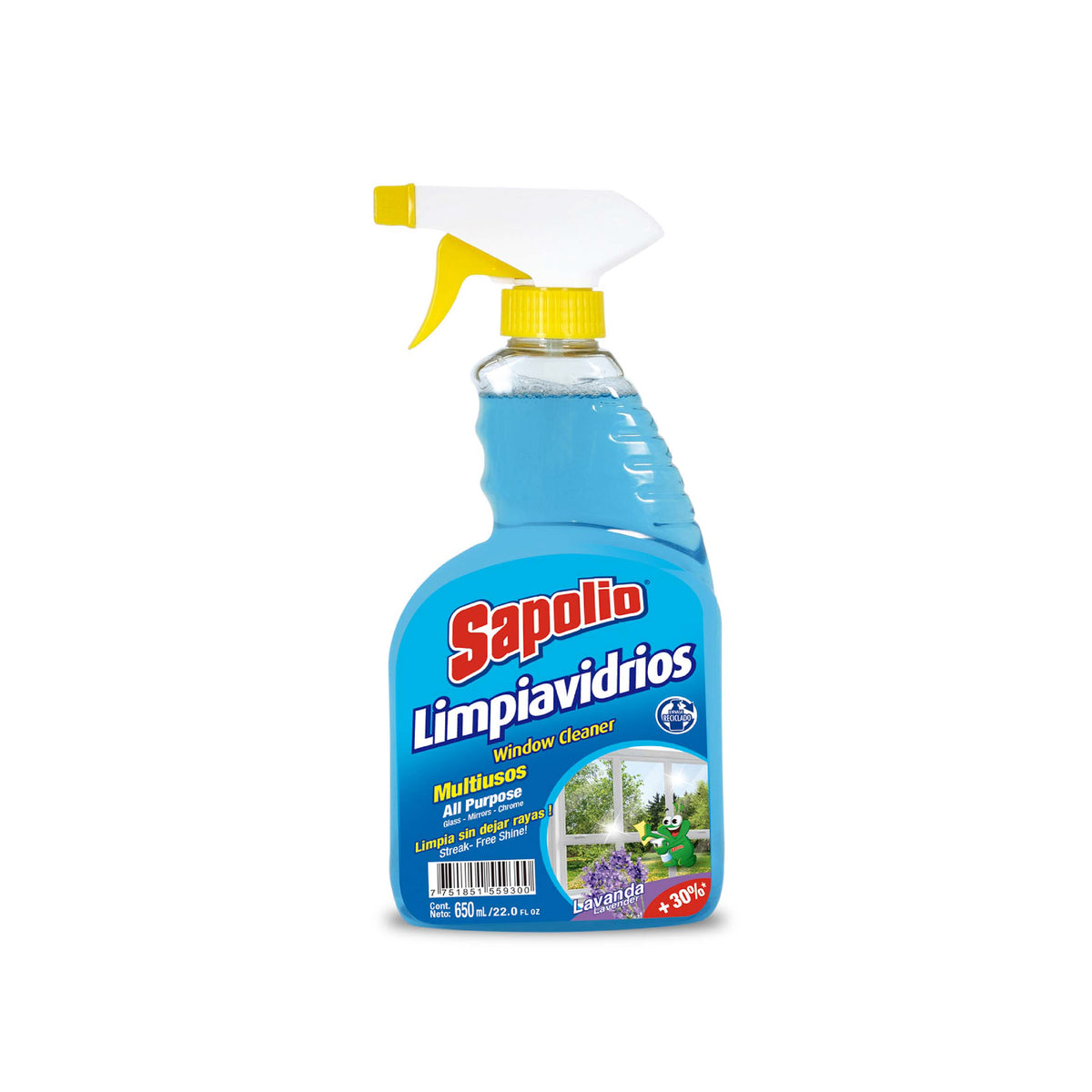 Sapolio Limpiavidrios Lavanda  650 ml