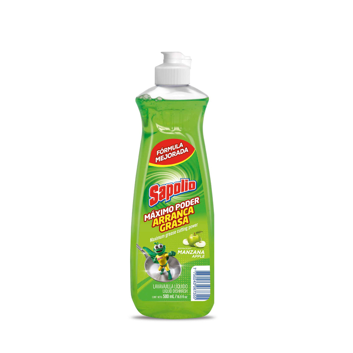 Sapolio Lavavajilla Manzana 500mL