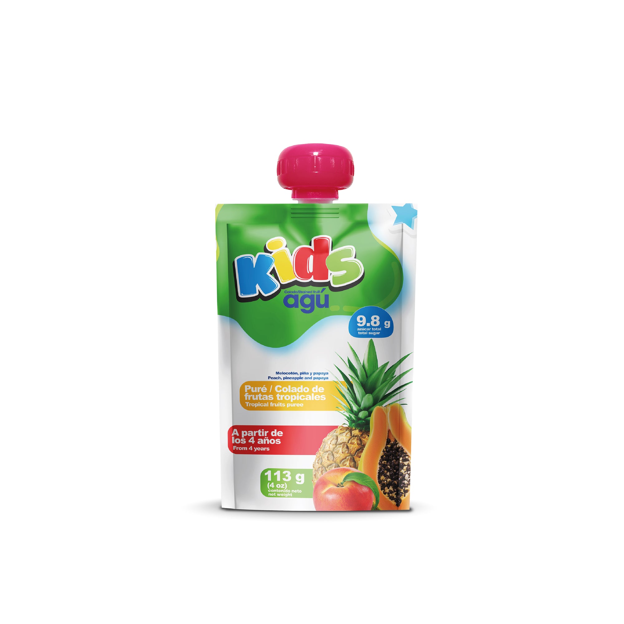 AGU COLADOS DP KIDS- FRUTAS TROPICALES 113 GR