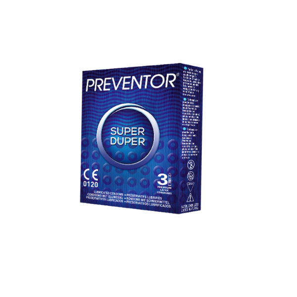 PREVENTOR PRESERVATIVOS SUPER DUPER 3 PACK