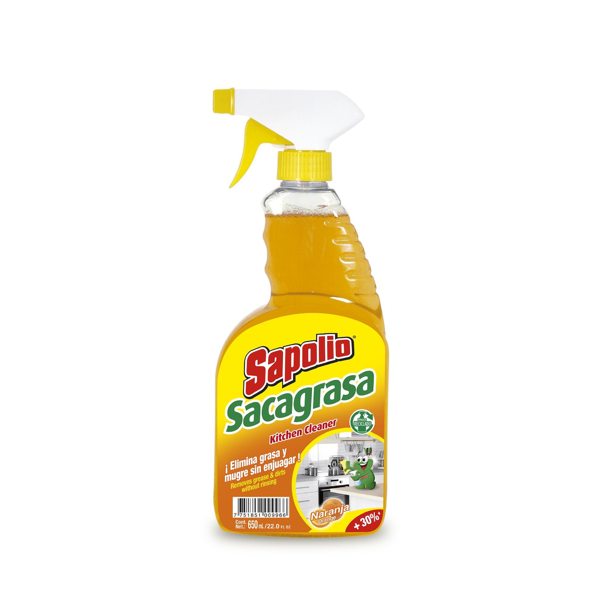 Sapolio Sacagrasa Naranja 650ml