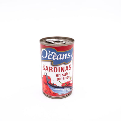 Two Oceans sardinas en salsa de tomates picantes 155 Grs