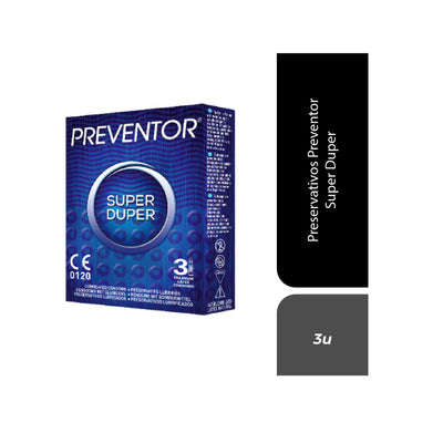 Preventor Preservativos Super Duper 3 Pack