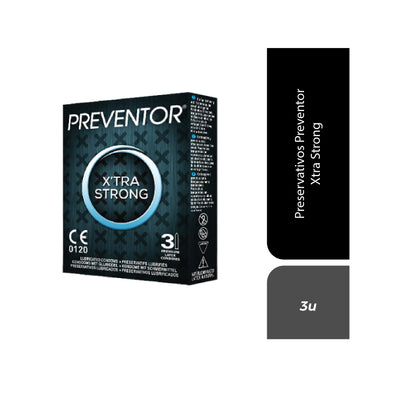 Preventor Preservativos X'Tra Strong 3 Pack