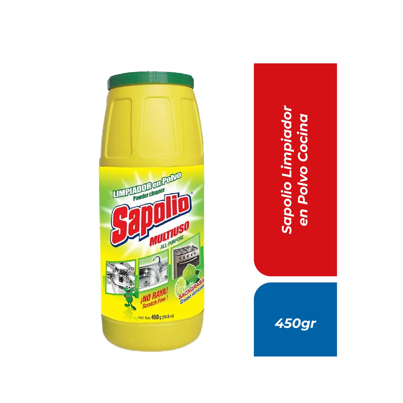 Sapolio Limpiador en Polvo Cocina 450gr