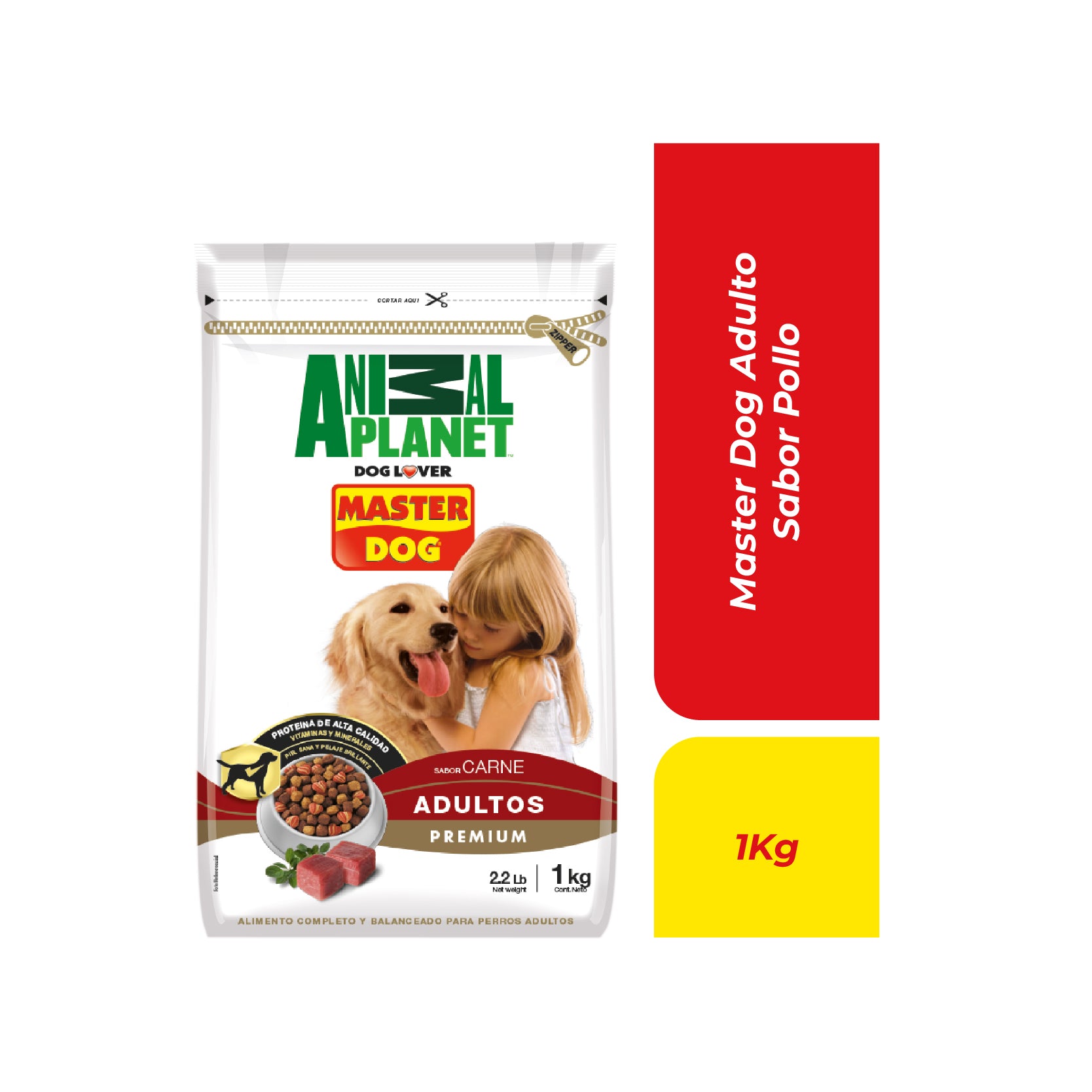Master Dog Adulto Sabor Carne 1kg