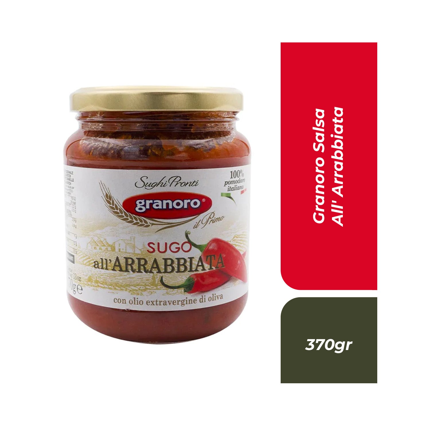 Arrabbiata Etiquetado granoro - MultiDespensa Panamá