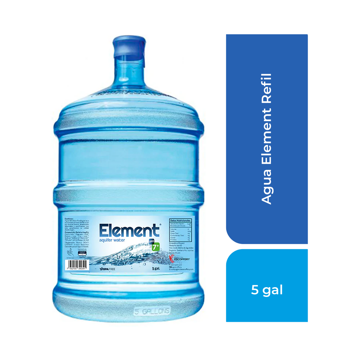 Element Agua Pura 5 Gal (18.9L) REFIL