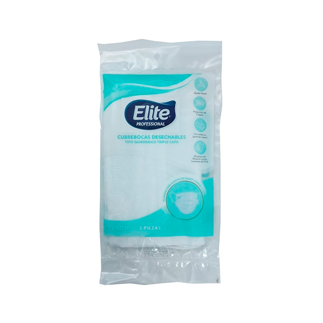 Elite Cubrebocas 20x5und
