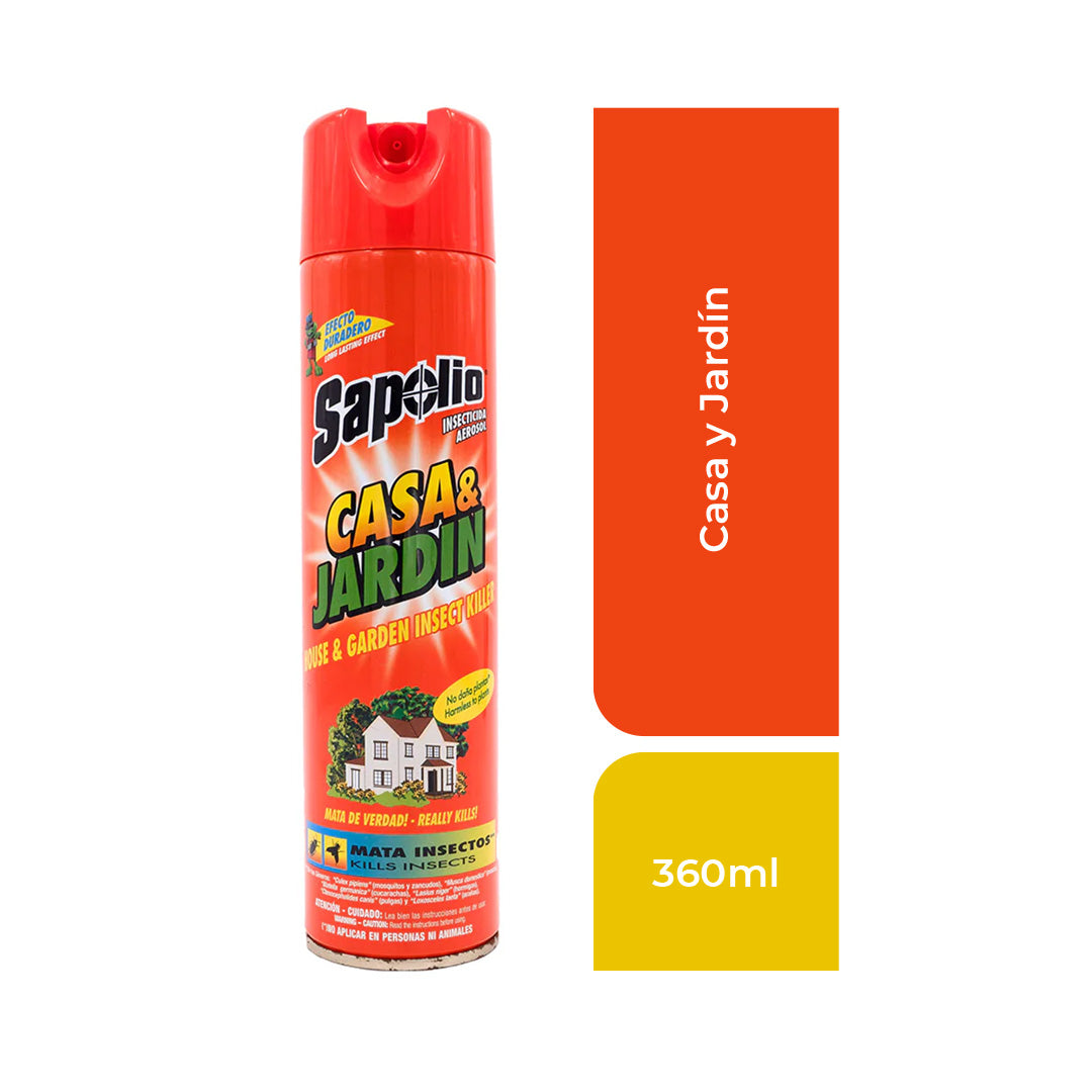 Sapolio Insecticida Casa & Jardin  Spray 360 ml