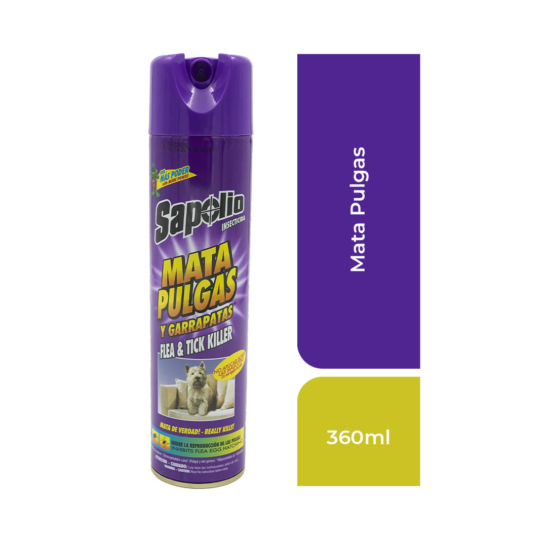 Sapolio Insecticida Mata Pulgas Spray 360 ml