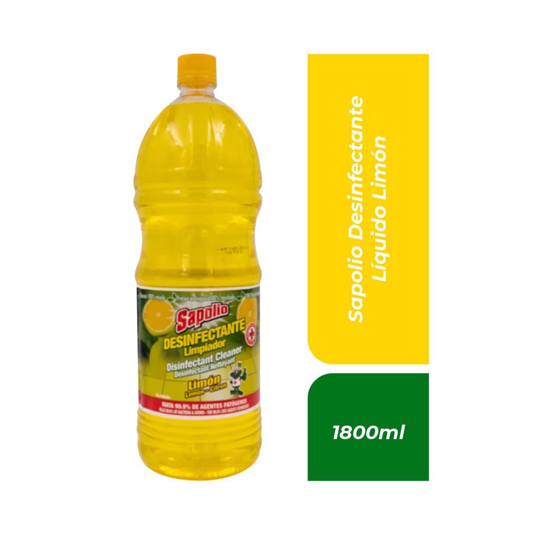 Sapolio Desinfectante Liquido Limon 1800ml